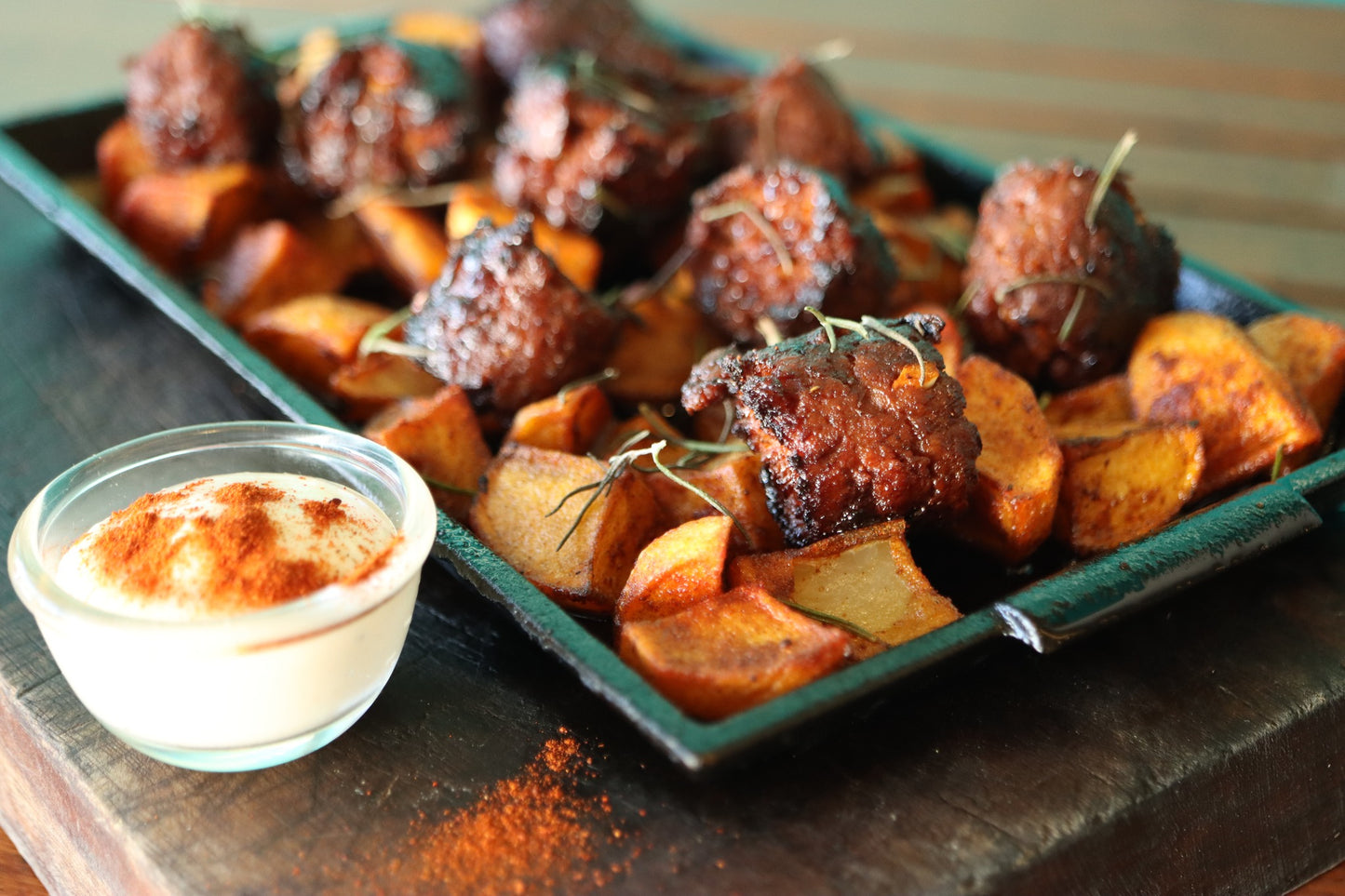 Spanish Chorizo with Patatas Bravas