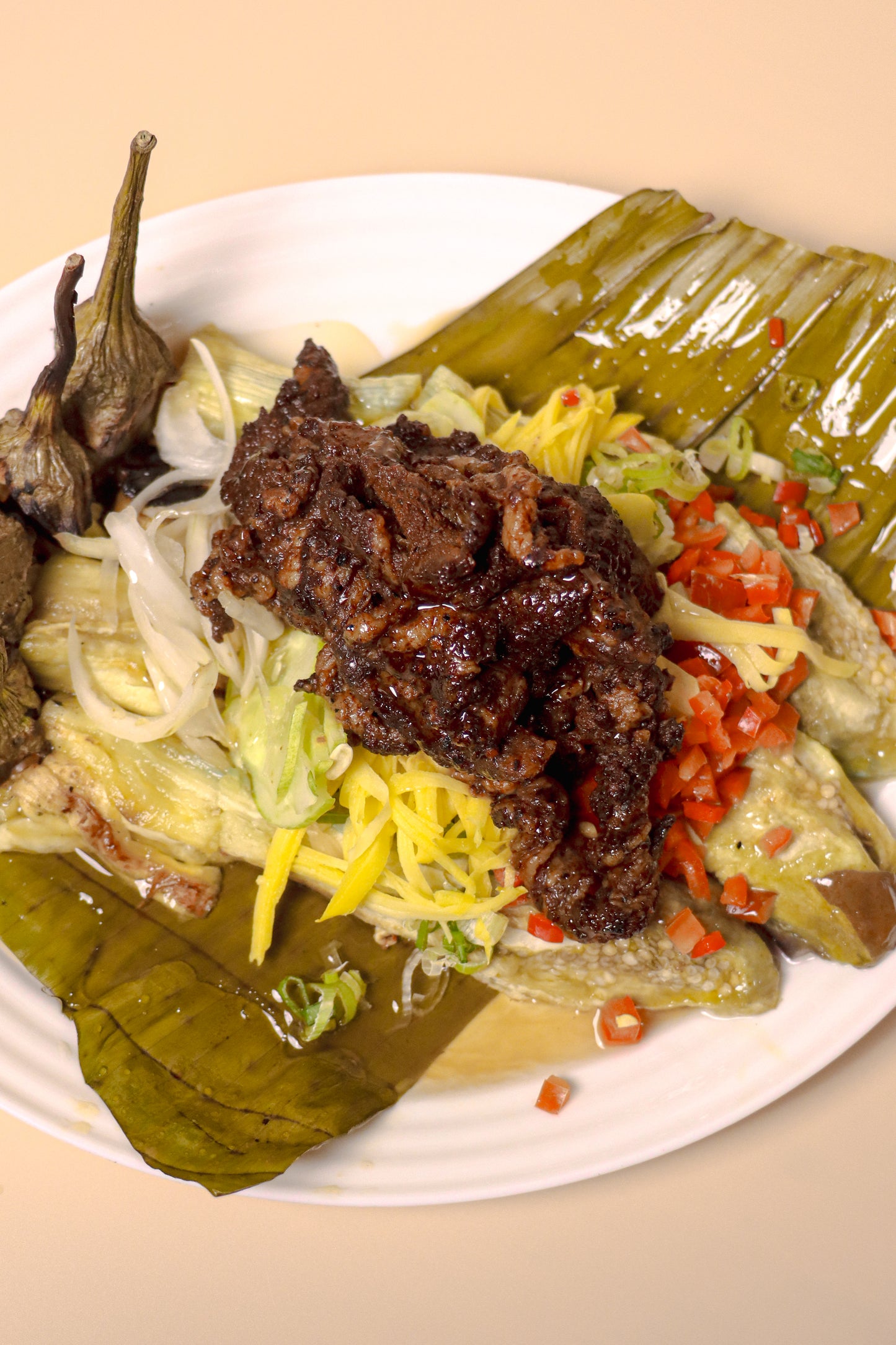 Ensaladang Talong with Tapa