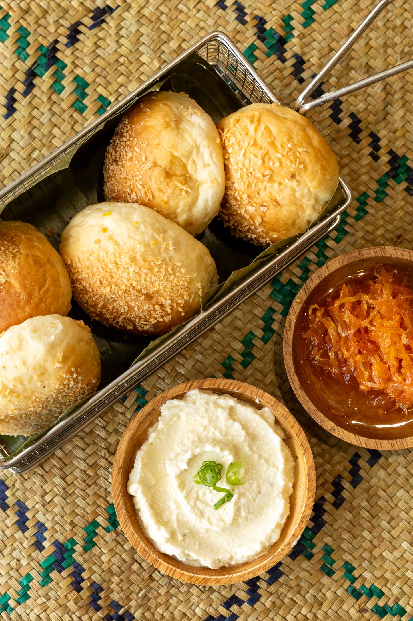 Kamote Pandesal with Calamansi Keso & Pomelo Jam