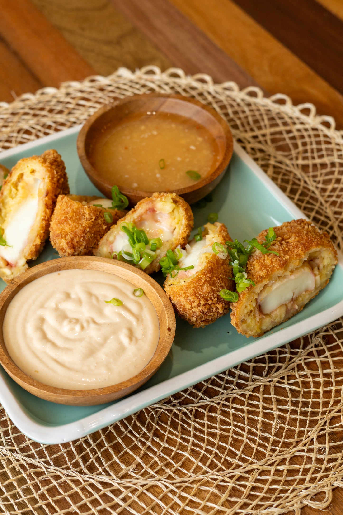 Saba Croquettes with Garlic Aioli & Sinamak