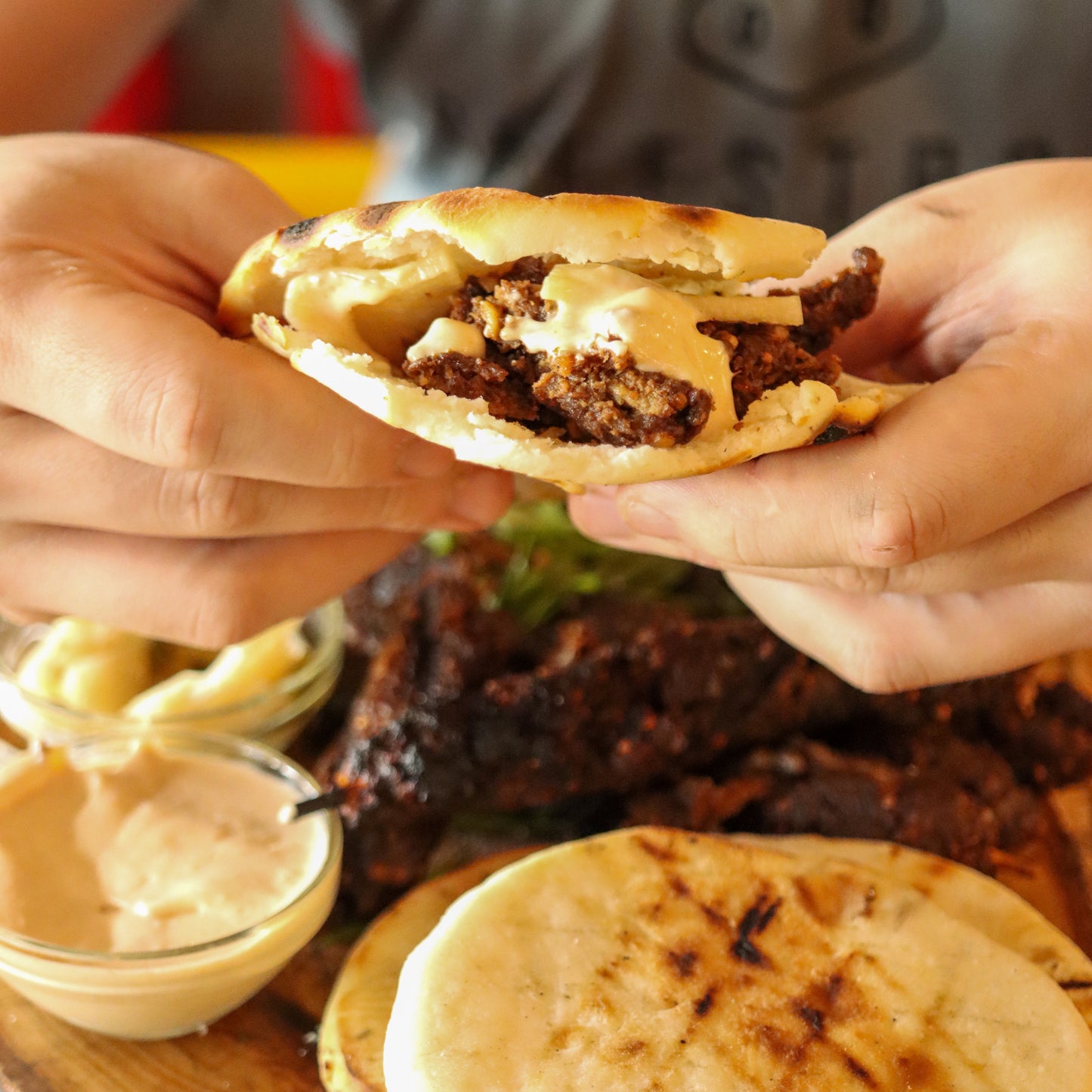 Lamb Kebab with Pita Bread