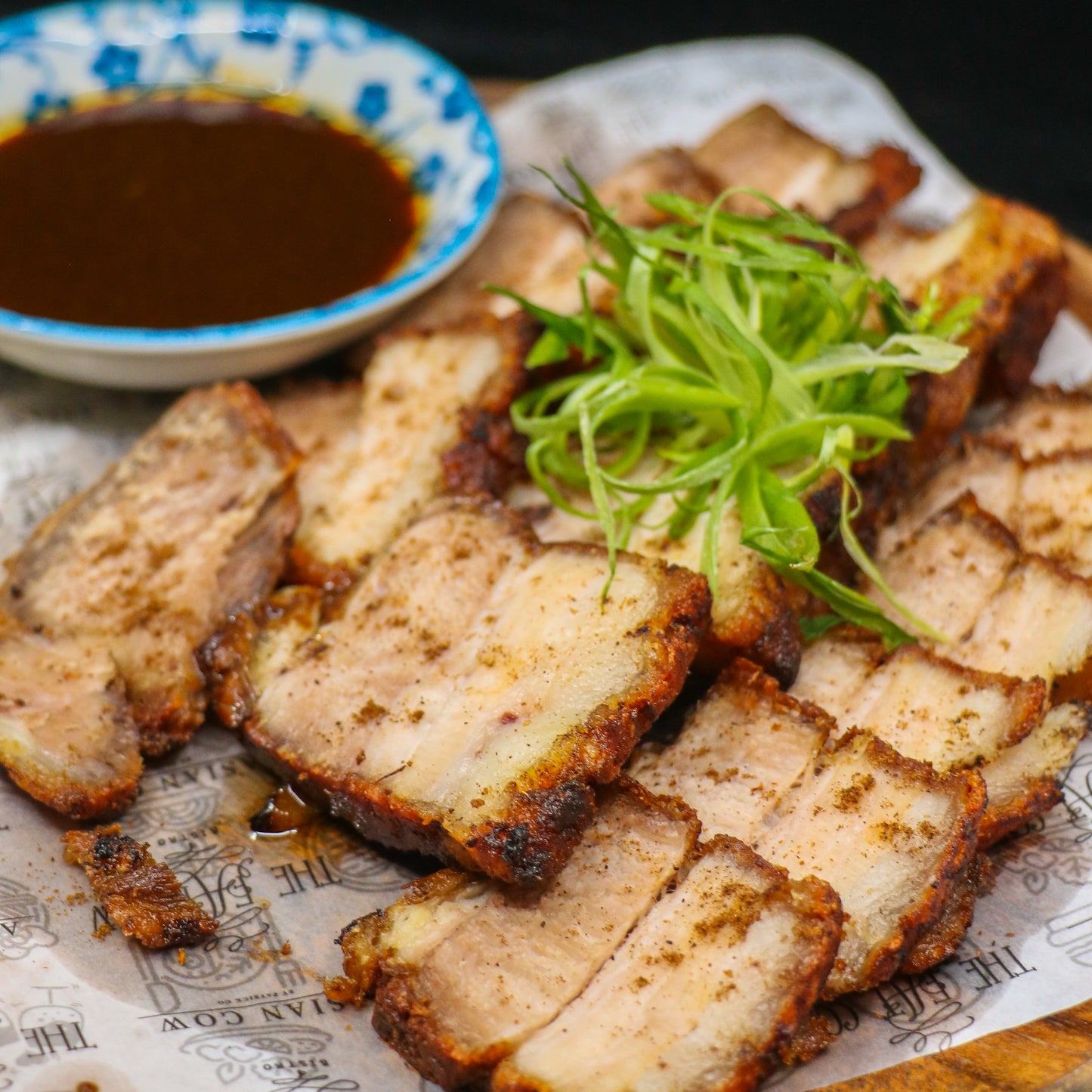 Lechon Macow with Truffled Hoisin Dip