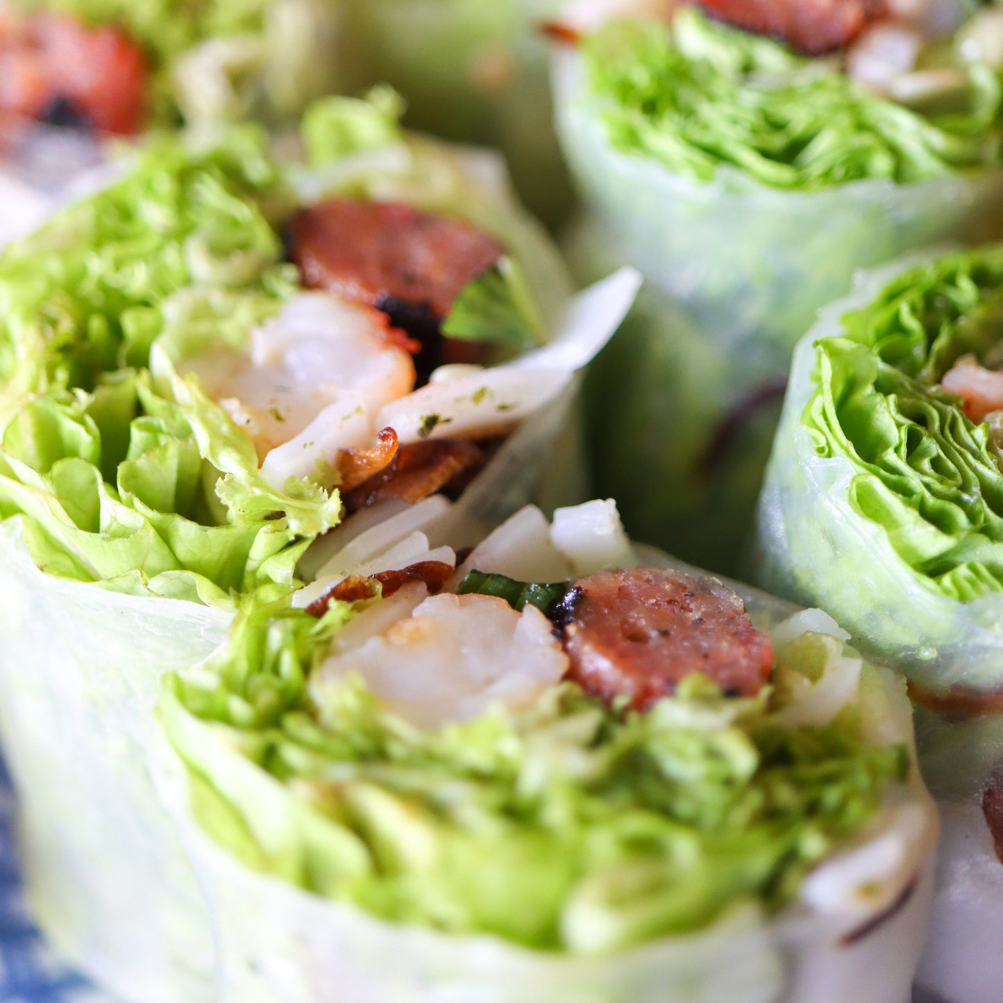 Shrimp and Longganisa Fresh Spring Rolls