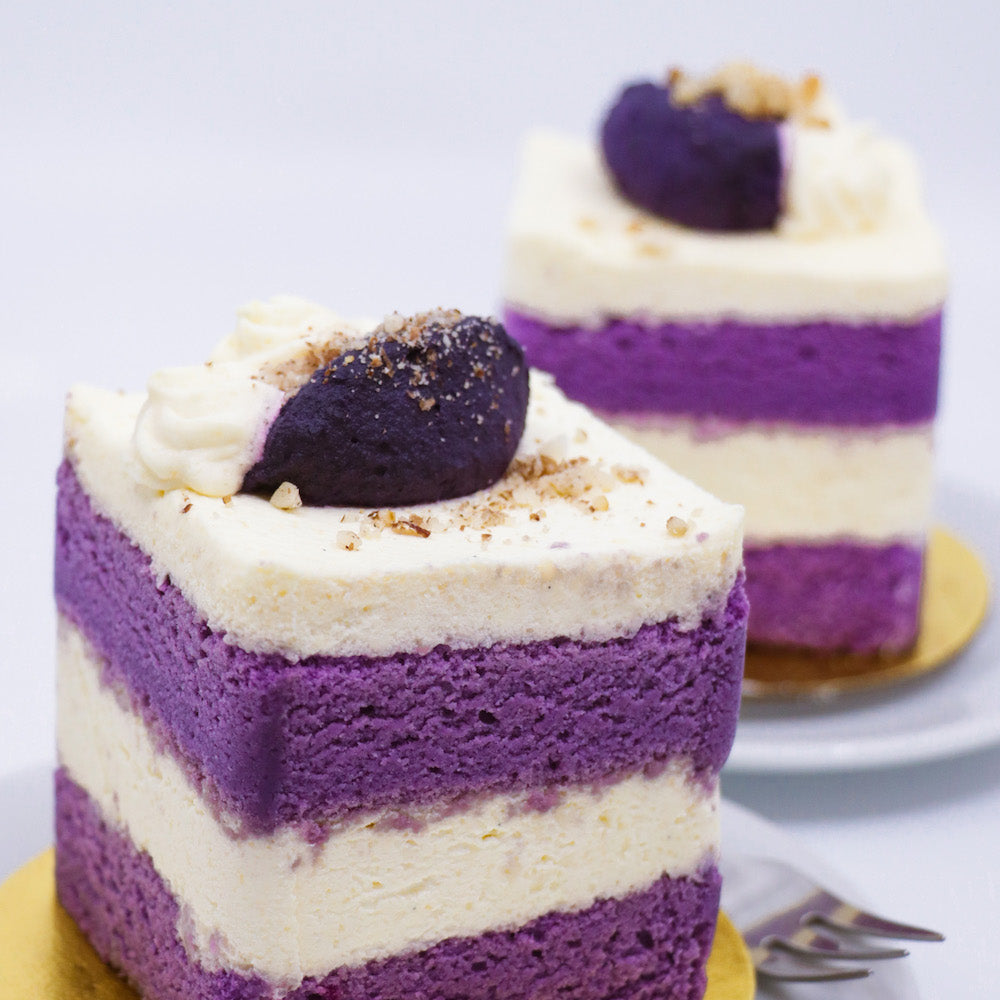Ube Parmesan Mini Cake