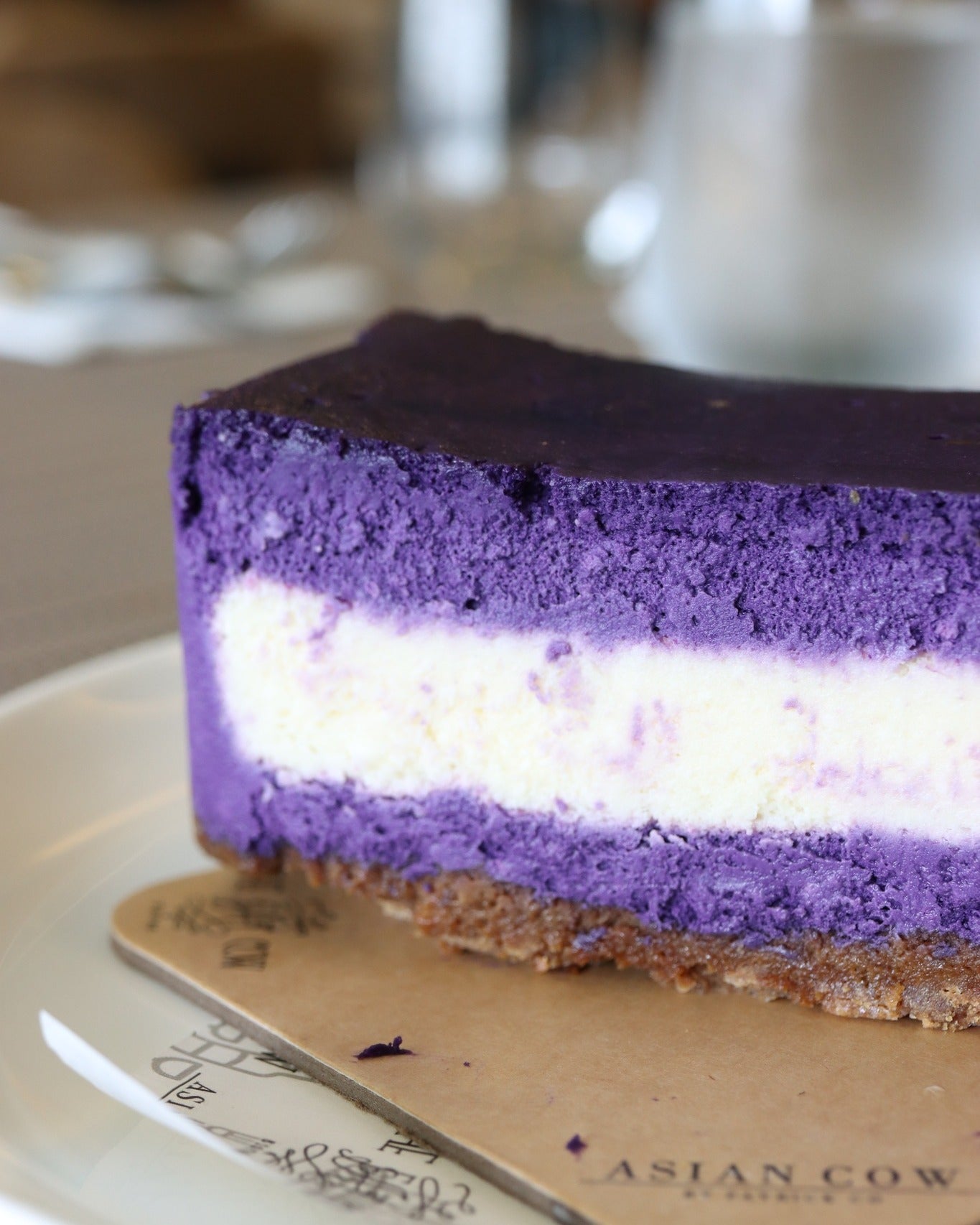 Ube Quezo Cheesecake