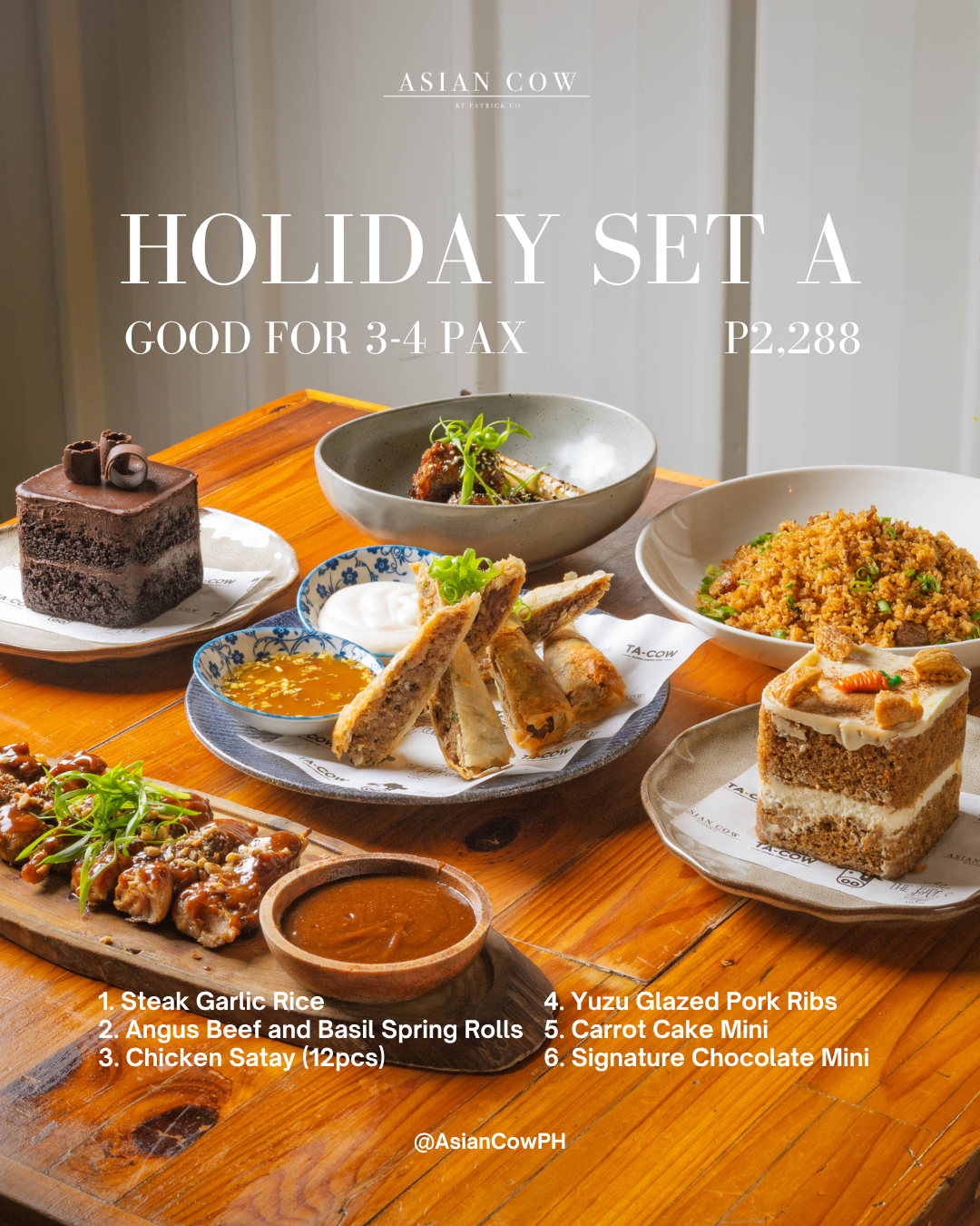 Asian Cow Holiday Sets