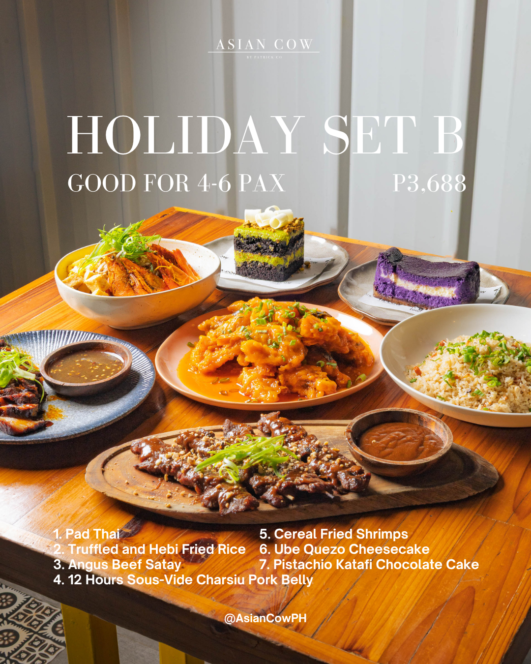 Asian Cow Holiday Sets