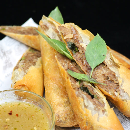 Angus Beef and Basil Fried Spring Rolls