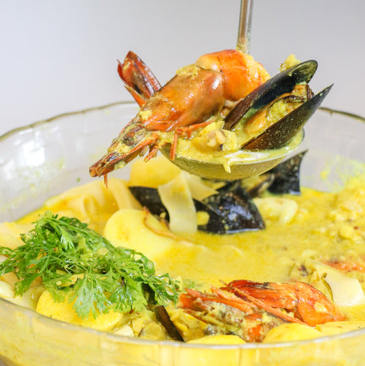 Laksa with Mixed Seafoods