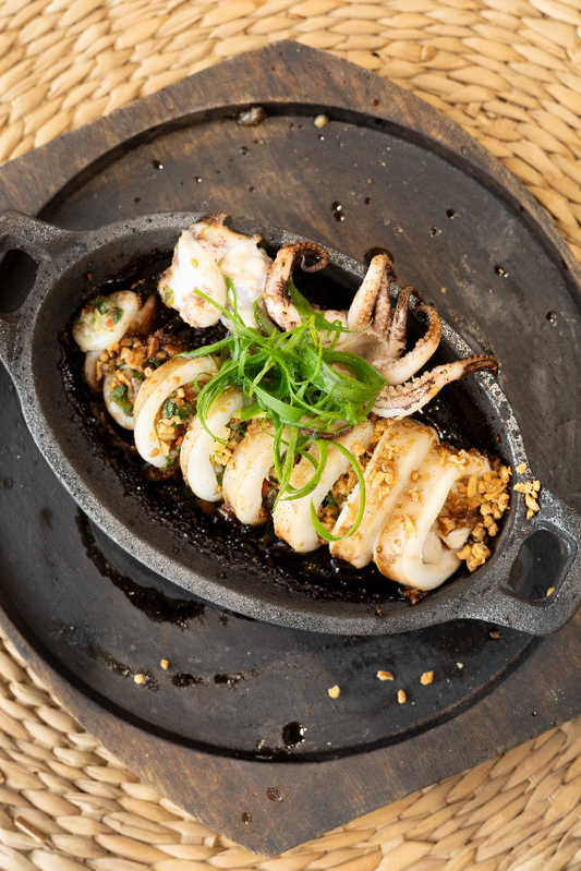 Sizzling Inihaw na pusit